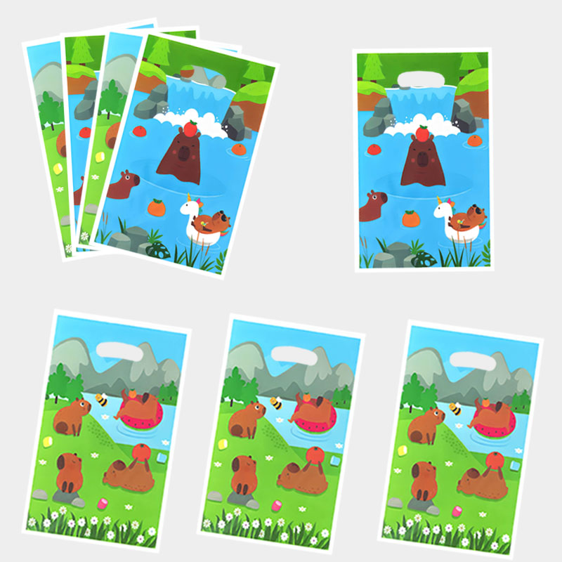 Party Games Easter - 20Pcs/40Pcs Cartoon Character Gift Bags, Capybara