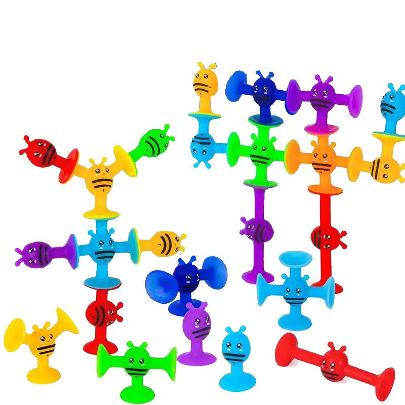 Limbo Game Set - Bees Suction Cup Toy, Soft Building