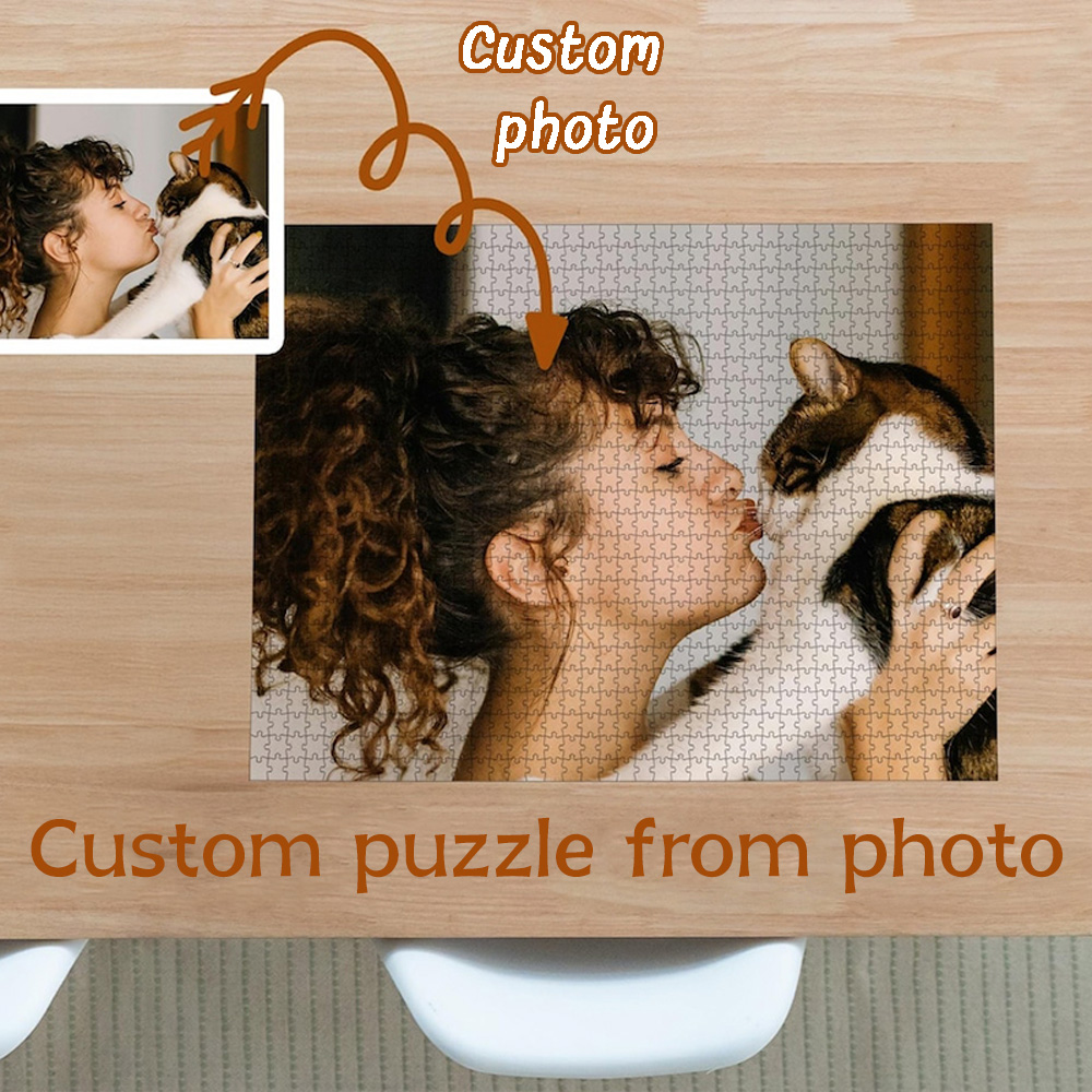 Party Games Easter - Personalized Picture Wooden Puzzle 35/300/500/1000pcs Custom