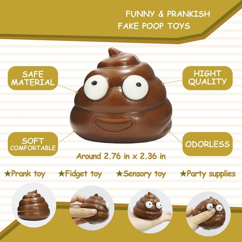 Cute Fidget Squeeze Poo Toy St - Party Games Adults Funny ulasan dan harga