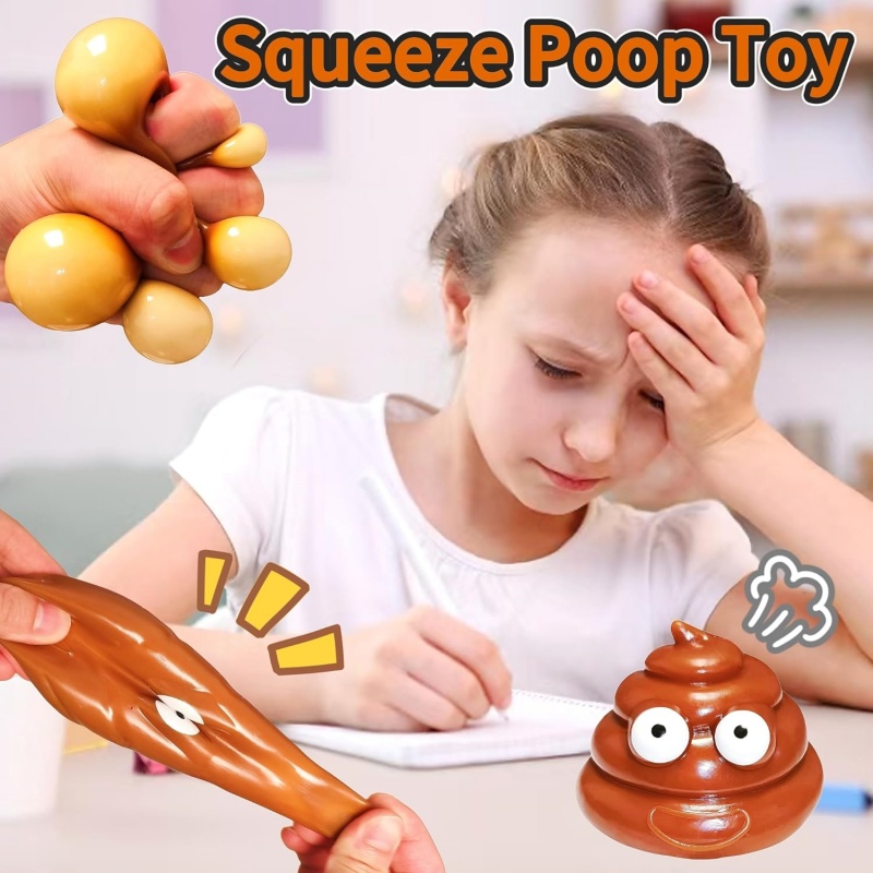 Cute Fidget Squeeze Poo Toy St - Party Games Adults Funny ulasan dan harga
