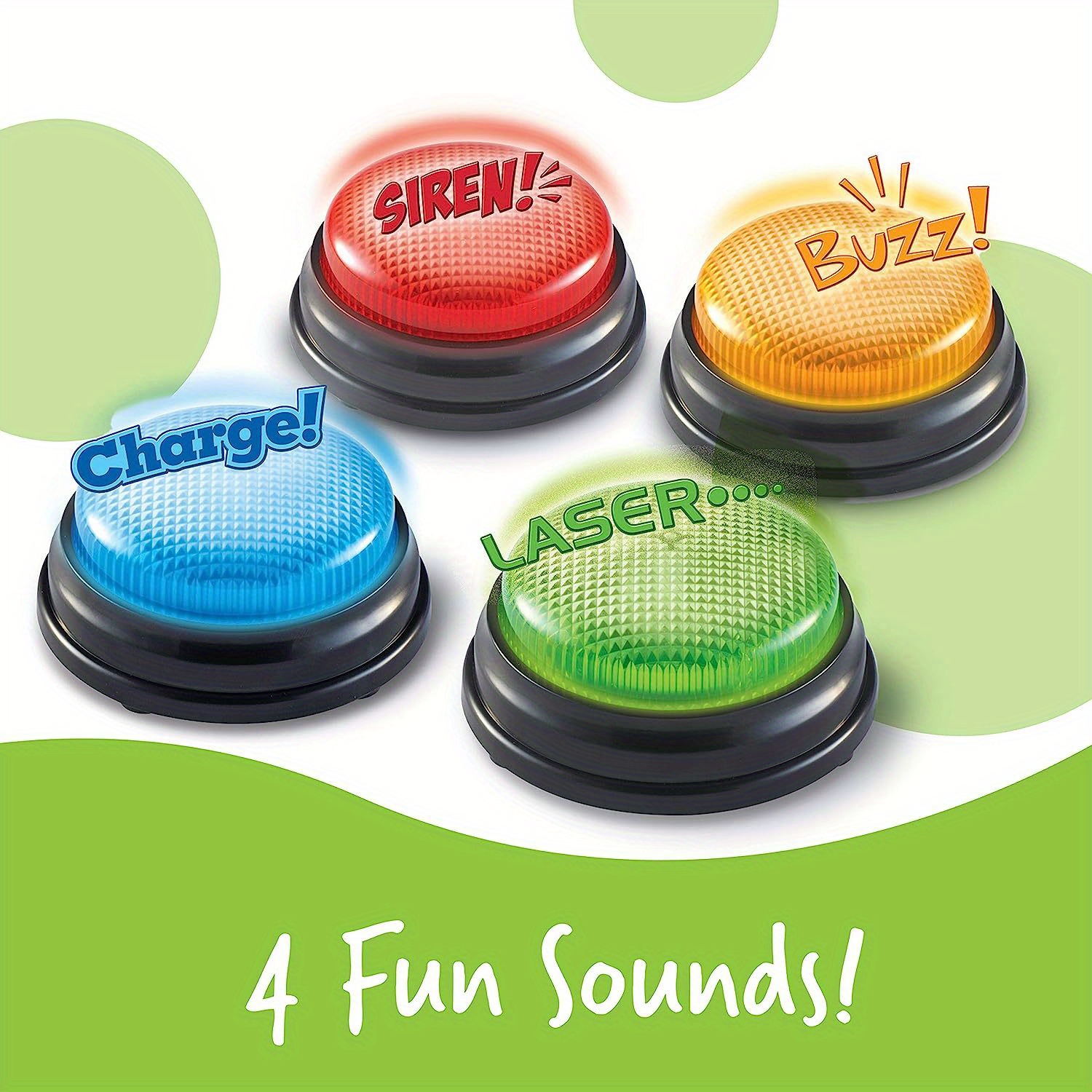 4pcs Lights and Sounds Buzzers - Party Family Games ulasan dan harga