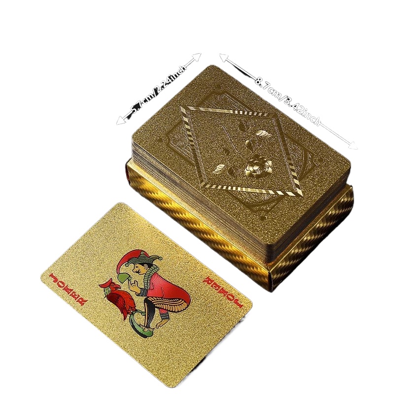 Gold Foil Skull Poker Cards Wa - Party Games Using Playing Cards ulasan dan harga