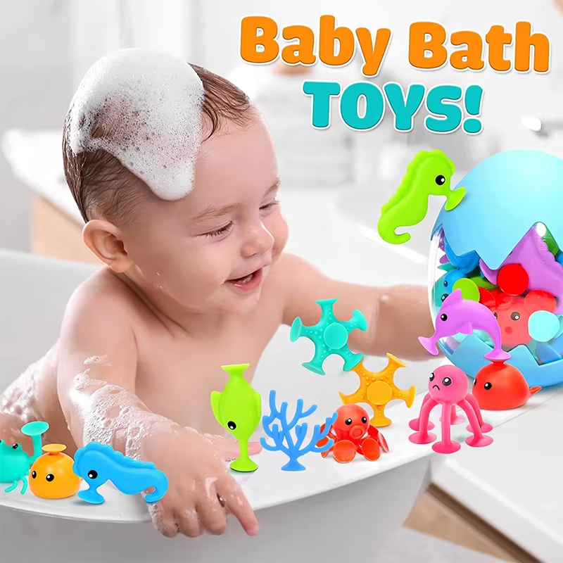 Suction Cup Baby Bath Toy Soft - Limbo Game Set ulasan dan harga