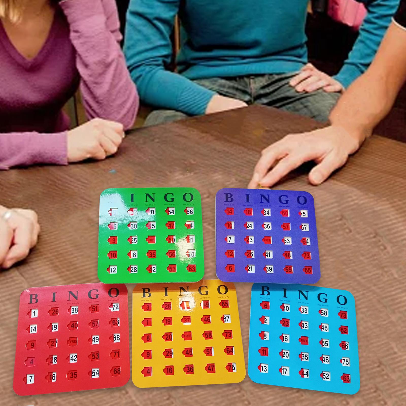 5 Pieces Bingo Game Cards Larg - Party Games For Adults Large Group ulasan dan harga