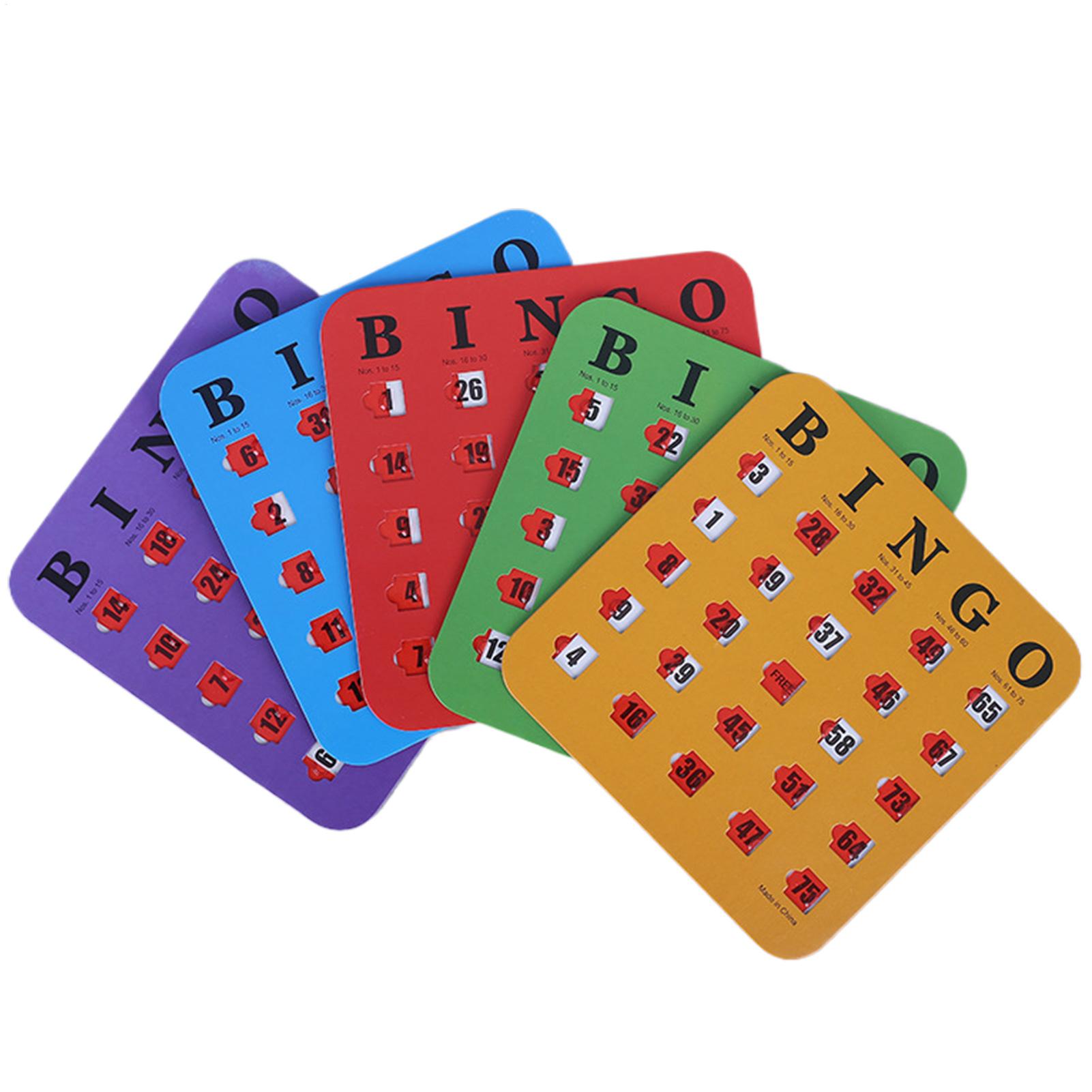 5pcs Sliding Bingo Game Cards  - Party Games Board Game ulasan dan harga