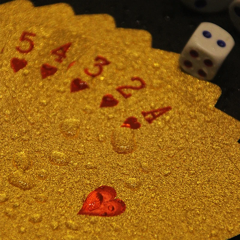 Gold Foil Skull Poker Cards Wa - Party Games Using Playing Cards ulasan dan harga