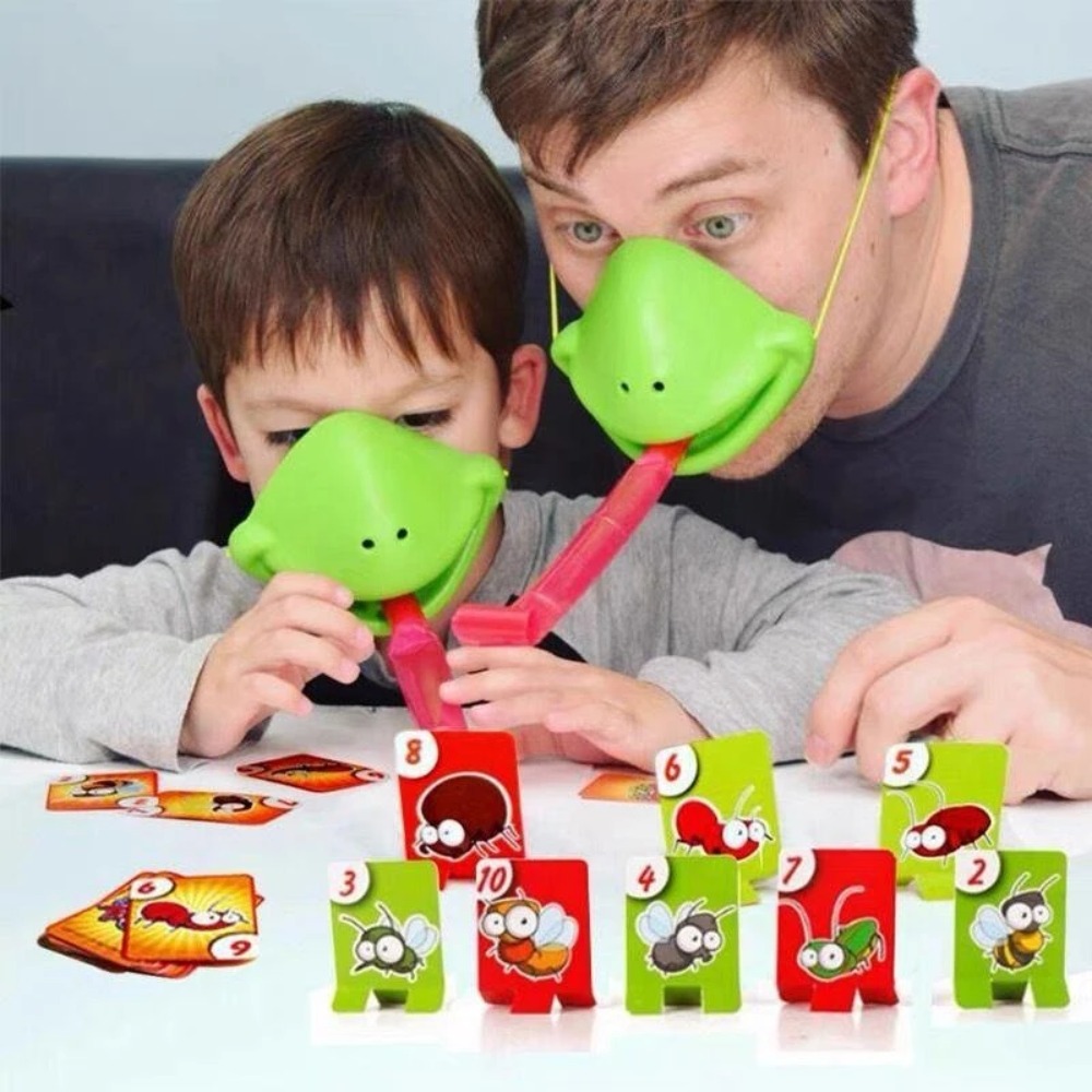 Frog Lizard Mask Wagging Tongu - Party Family Games ulasan dan harga