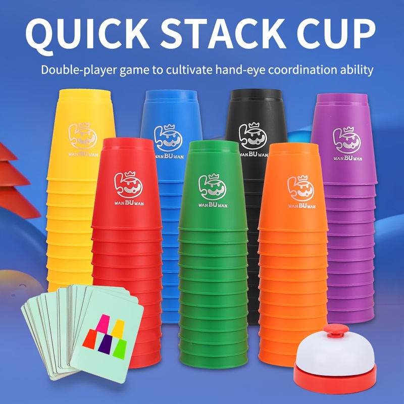 Speed Stacking Cup Set With 12 - Party Games Competition ulasan dan harga