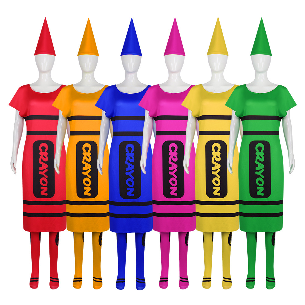 Halloween Women Crayon Cosplay - Party Games Adults Funny ulasan dan harga