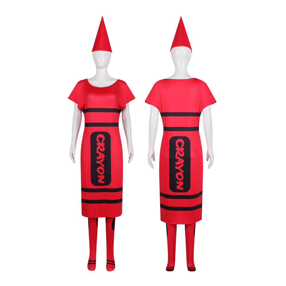 Halloween Women Crayon Cosplay - Party Games Adults Funny ulasan dan harga