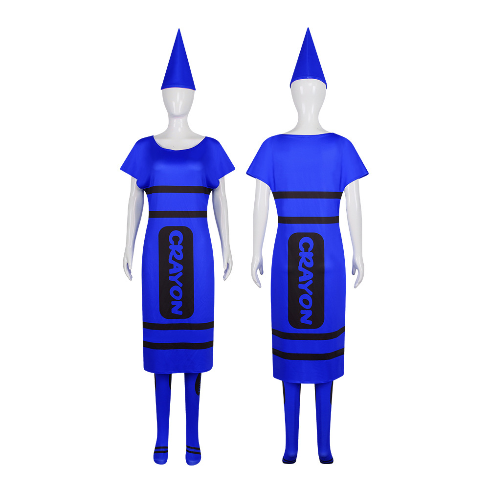 Halloween Women Crayon Cosplay - Party Games Adults Funny ulasan dan harga