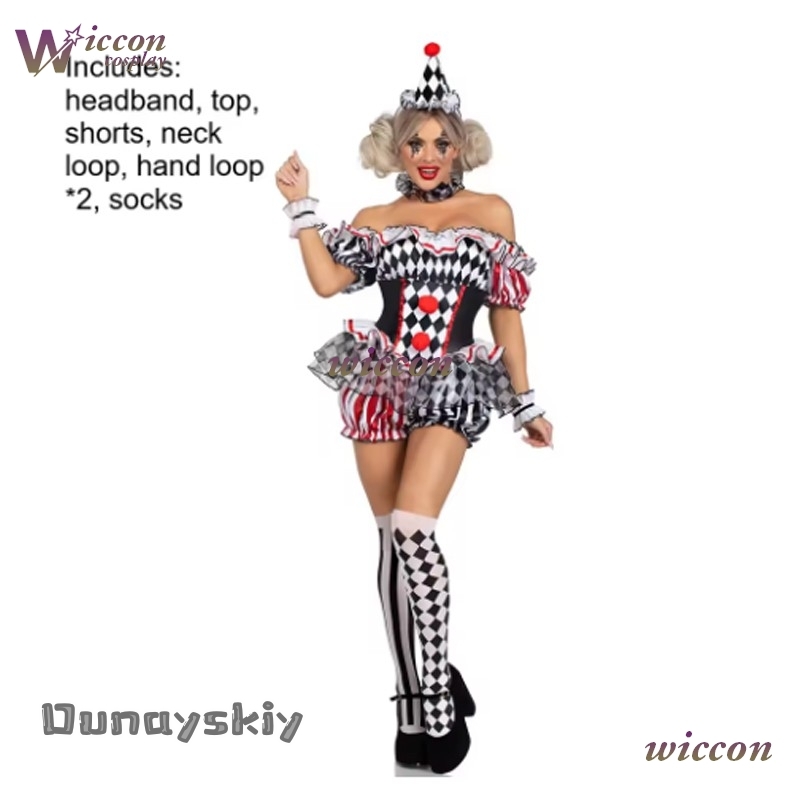 Women Clown Cosplay Costume Ci - Party Games Free Online ulasan dan harga