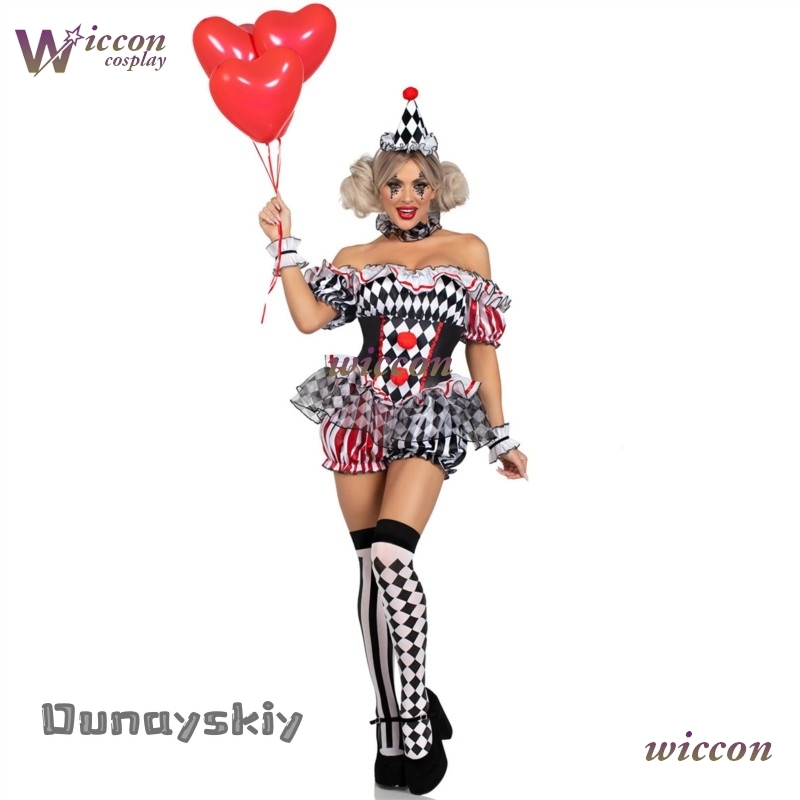 Women Clown Cosplay Costume Ci - Party Games Free Online ulasan dan harga
