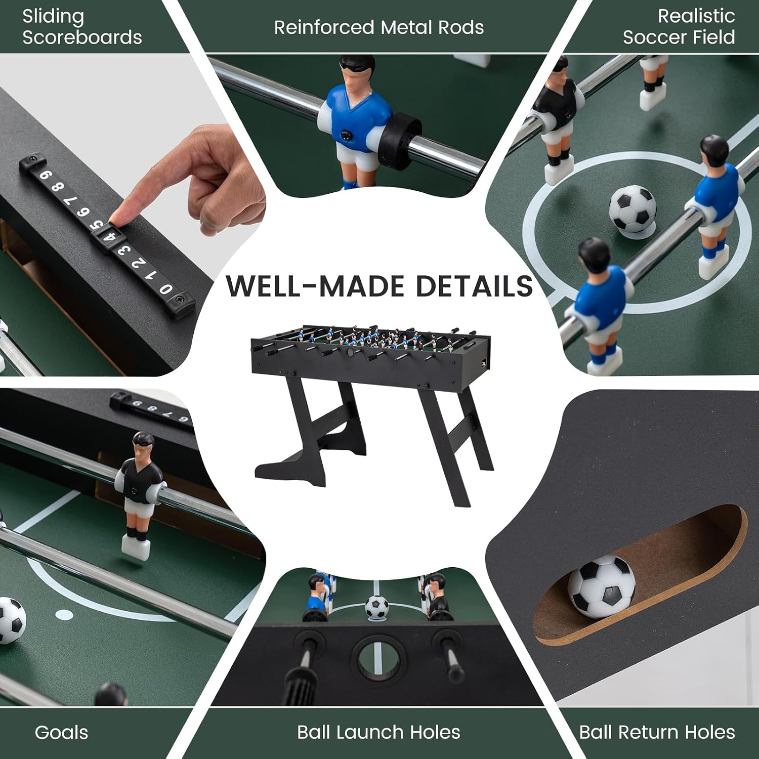 Folding Foosball Table Full Si - Party Games Competition ulasan dan harga