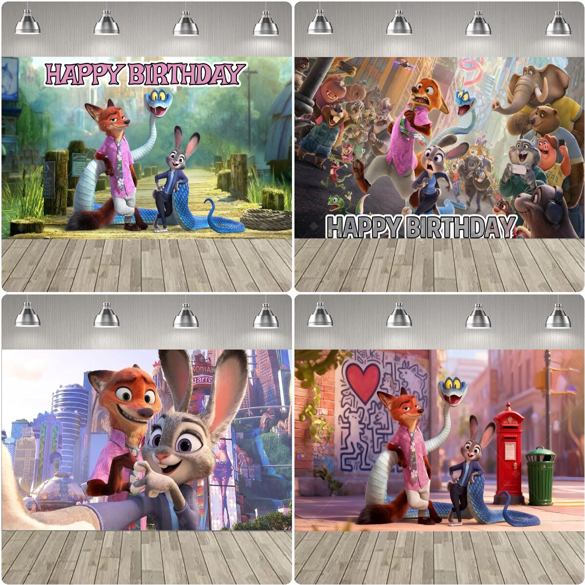 Cartoon Zootopia Party Decorat - Zootopia Party Games ulasan dan harga