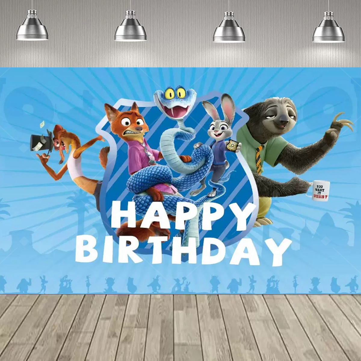 Cartoon Zootopia Party Decorat - Zootopia Party Games ulasan dan harga