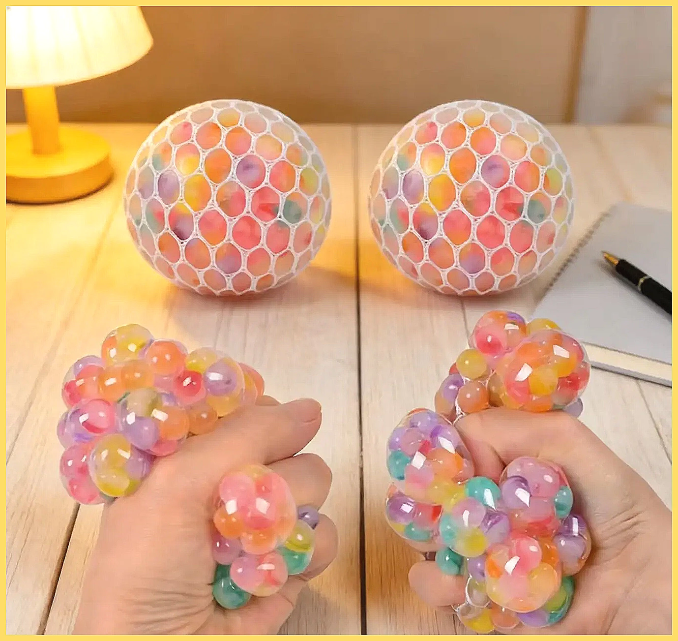 Rainbow Bead Squishy Fidget Ba - Party Games Adults Funny ulasan dan harga