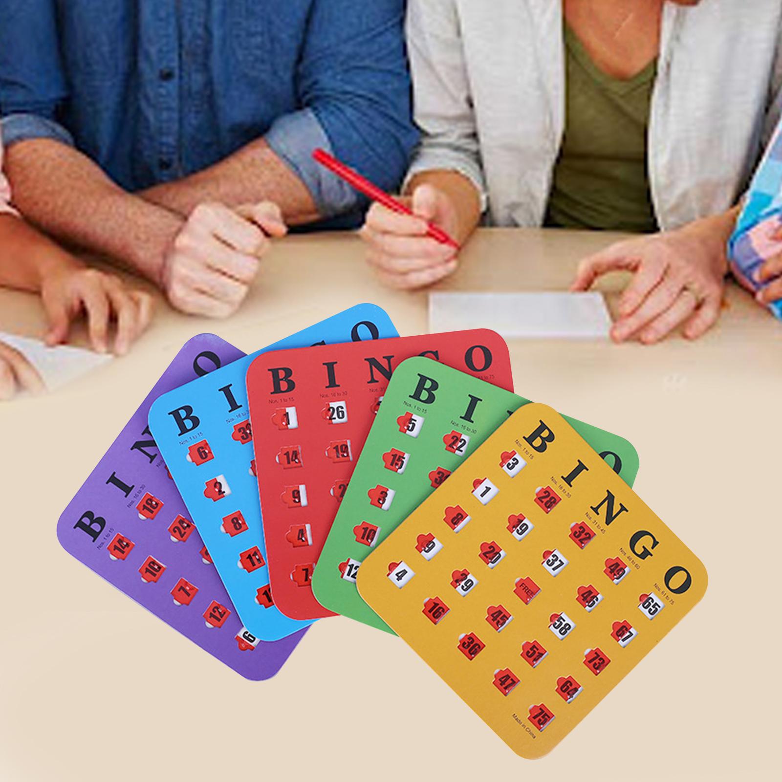 5 Pieces Large Print Bingo Car - Party Games For Adults Large Group ulasan dan harga
