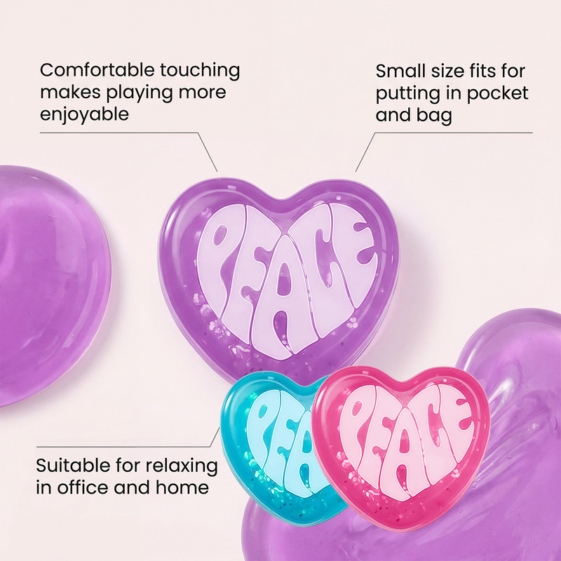 InStock PEACE Heart Shape Squi - Party Games Adults Funny ulasan dan harga
